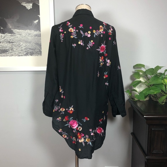 Zara Woman floral embroidered tunic XS - Picture 8 of 12